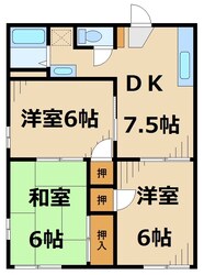 ファインハイツB棟の物件間取画像